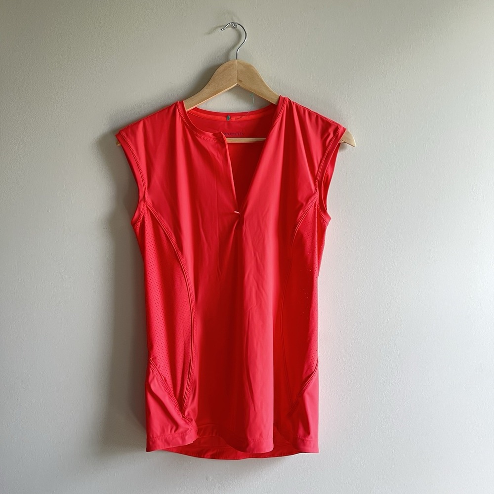 Athleta Women's size Small Orange Pacifica II Tank Gorpcore Outdoor Yoga Running
